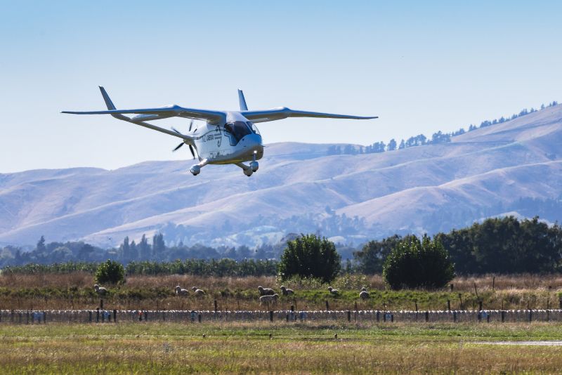 BETA Alia CX300 landing in Blenheim