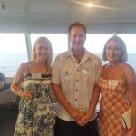 Tourism Fiji’s Sonya Lawson, Tom Svensen from South Seas Cruises Group and FJ’s Sheryn Ambler.
