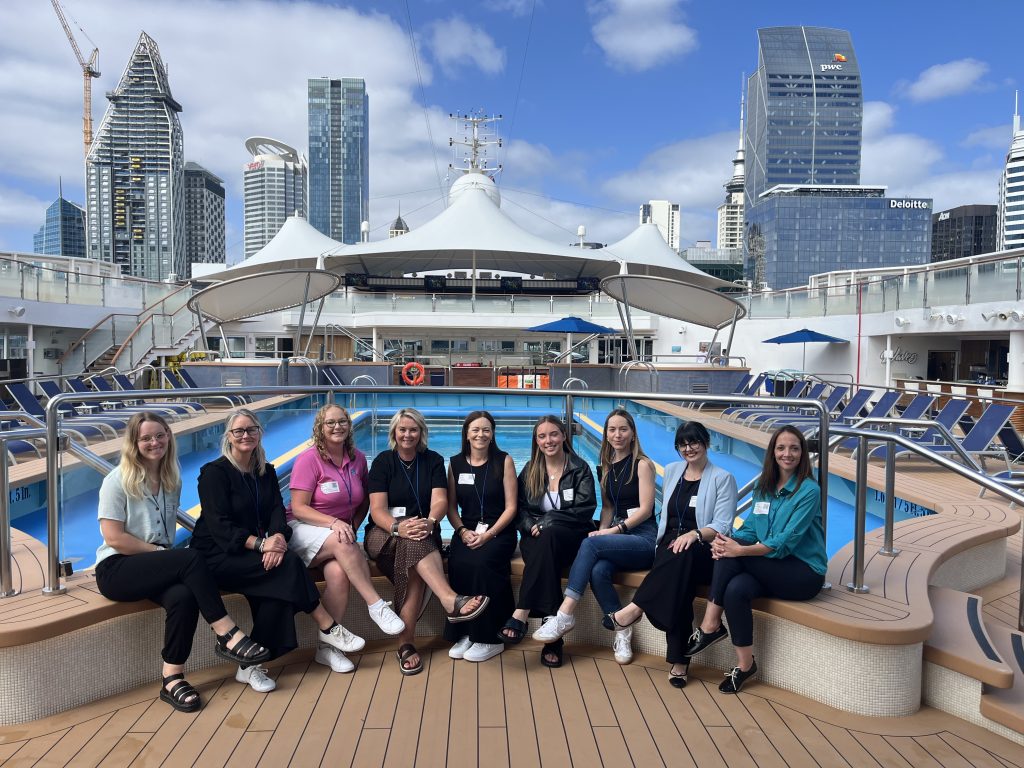 At the Auckland training is Caitlin Carlisle, Natasha Thompson, Megan Porter (from NCL), Rachel Chalmers, Tania Smith, Ella Cotterall, Kelsey Mackay, Kimberley McCormick and Letitia Willemse.