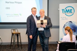 New TIME committee chair Grant Bevin takes over from APTI and Andrew Gay from Travel USA.