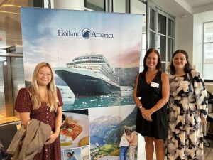 GO Holidays’ Sincere Wong, Emma Bull from Cruise Deals and FTM’s Paula Savill.